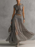 Paulina | Gray Lace Slimming Set
