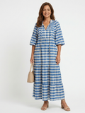 Elodie | Diamond Pattern Tiered Dress