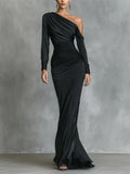 Imme | Satin Ruched Mermaid Dress