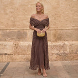 Sienna | Geometric Flowing Dress
