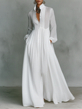 Patchwork Maxi Kleid Stehkragen