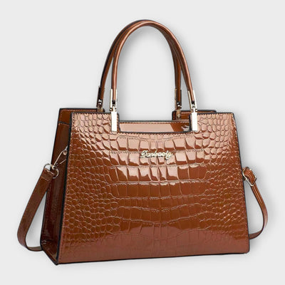 Diana -  Shiny Crocodile Skin Pattern Handbag