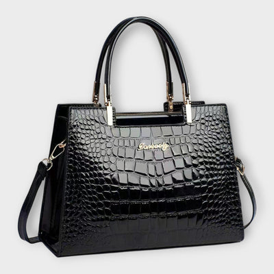 Diana -  Shiny Crocodile Skin Pattern Handbag
