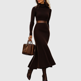 Lottie | Espresso Turtleneck Dress