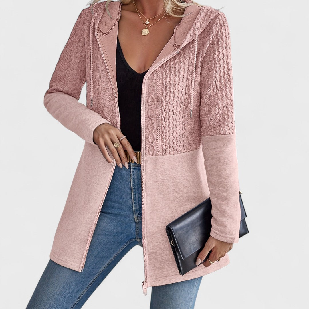 Valentino – Elegant Hooded Grey Cardigan for Women