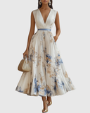 Siena™ – Elegant pleated maxi dress