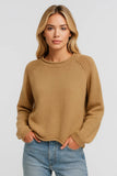 VESNA | SOFT ROUND-NECK KNIT SWEATER WITH SHOULDER DETAIL