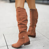 Sadie - Elegant Suede Knee Boot