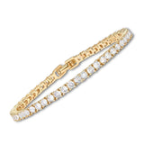 MOISSANITE GOLD TENNIS BRACELET