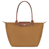 Large Foldable Nylon Bag, Fawn