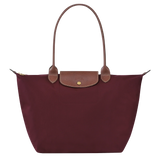 Large Foldable Nylon Bag, Burgundy
