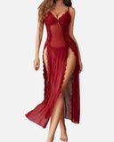 LUZY™ - Casual V-Neck Lingerie Maxi Nightdress