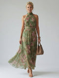 Naomi | Halter Neck Maxi Dress