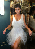 Nancy | Fringe Party Dress