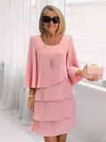 Elise | Elegant Flowing Dress With Ruffles