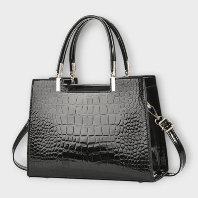 Diana -  Shiny Crocodile Skin Pattern Handbag