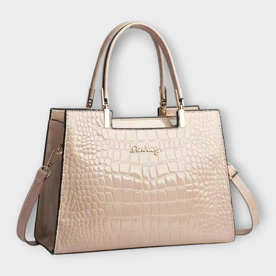 Diana -  Shiny Crocodile Skin Pattern Handbag
