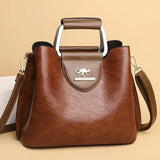 Isabella - Chic Leather Bucket Bag