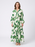 Sabine | Long Sleeve Waist Knot Maxi Dress