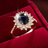 Gold Royal Sapphire-inspired Ring