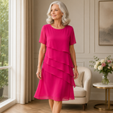Harriet | Elegant Ruffle Midi Dress