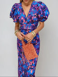 Noor™ – Midi dress with puff sleeves